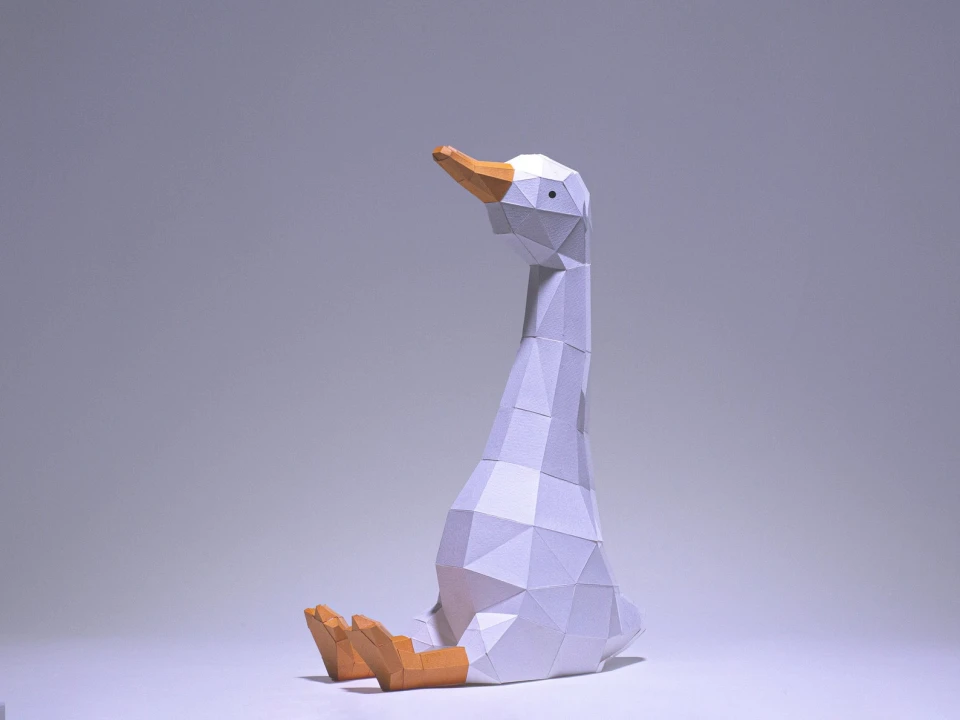 Goose Sit Paper Craft, Silly goose, Digital Template, Origami, PDF Download DIY, Low Poly, Trophy, Sculpture, Goose Model Goose Sit Paper Craft, Silly goose, Digital Template, Origami, PDF Download DIY, Low Poly, Trophy, Sculpture, Goose Model