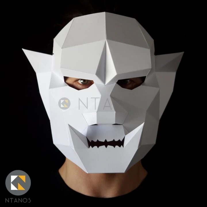 ORC Mask - Make an Orc mask from card with this PDF download