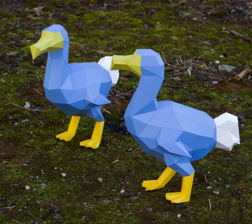 Papercraft 3D 2 DODO pack template handmade