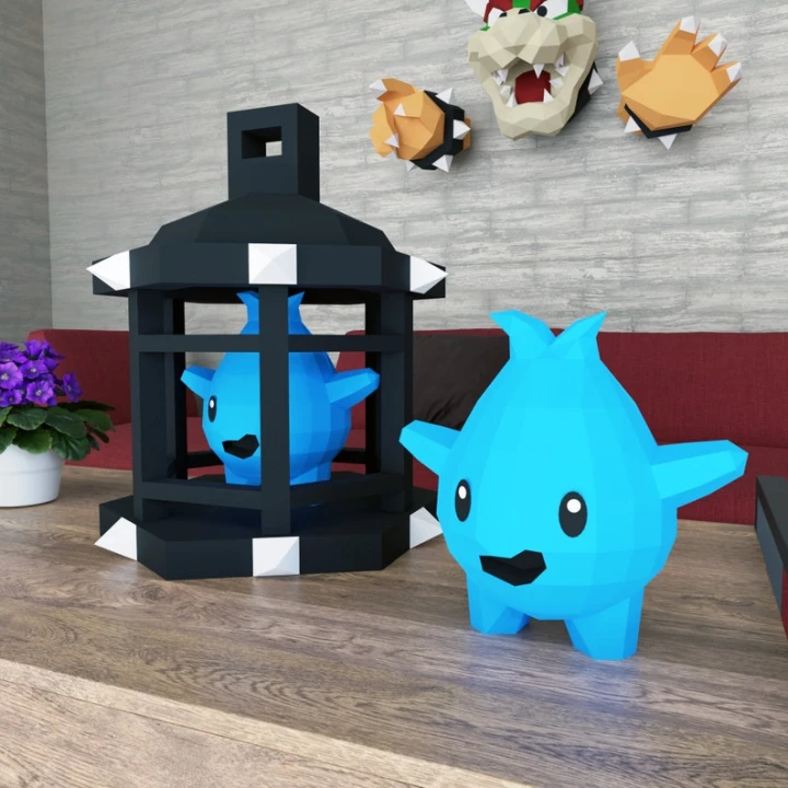 Papercraft Lumalee, mario, wall model ,templates in digital format Pdf, Koopa, Decoration, Low Poly, origami, PDF kit, Pepakura Papercraft Lumalee, mario, wall model ,templates in digital format Pdf, Koopa, Decoration, Low Poly, origami, PDF kit, Pepakura