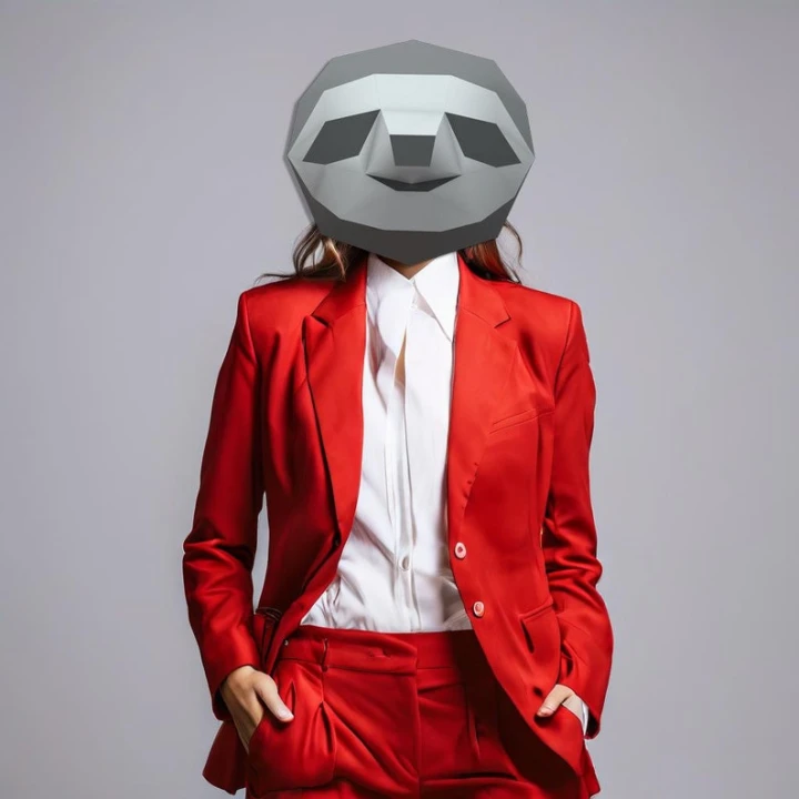 Sloth Mask 3d papercraft. get PDF digital file pattern and instruction ...