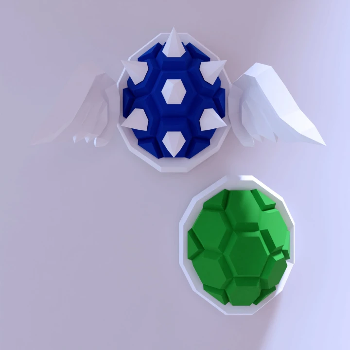Papercraft turtle Shell, koopa, Pdf format, digital template, 3D, paper, origami pepakura Papercraft turtle Shell, koopa, Pdf format, digital template, 3D, paper, origami pepakura