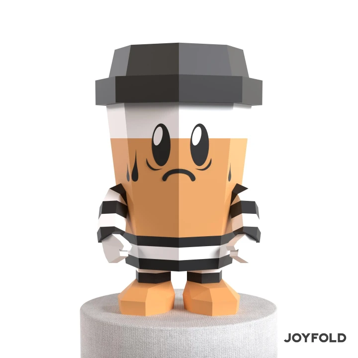 JoyFold Doll Café Ex Preso Papercraft/Template PDF/Low Poly/Papercraft/ 3D Art/ Origami/Party/Home Decor JoyFold Doll Café Ex Preso Papercraft/Template PDF/Low Poly/Papercraft/ 3D Art/ Origami/Party/Home Decor