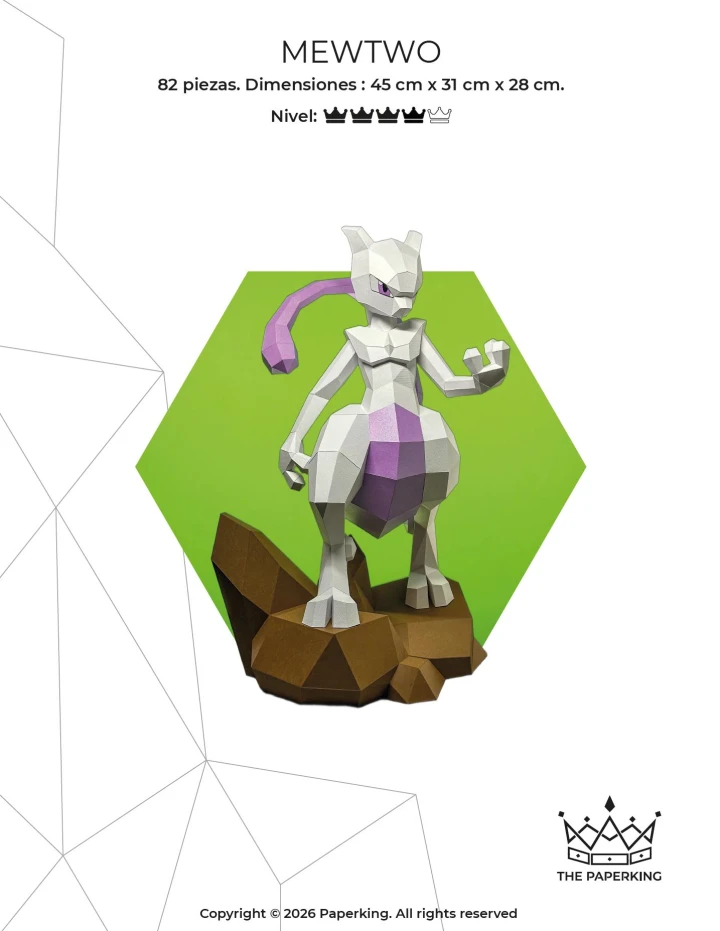 Legendary Creature - Papercraft 3D Pattern – Low Poly PDF | DIY Gamer Decor Model