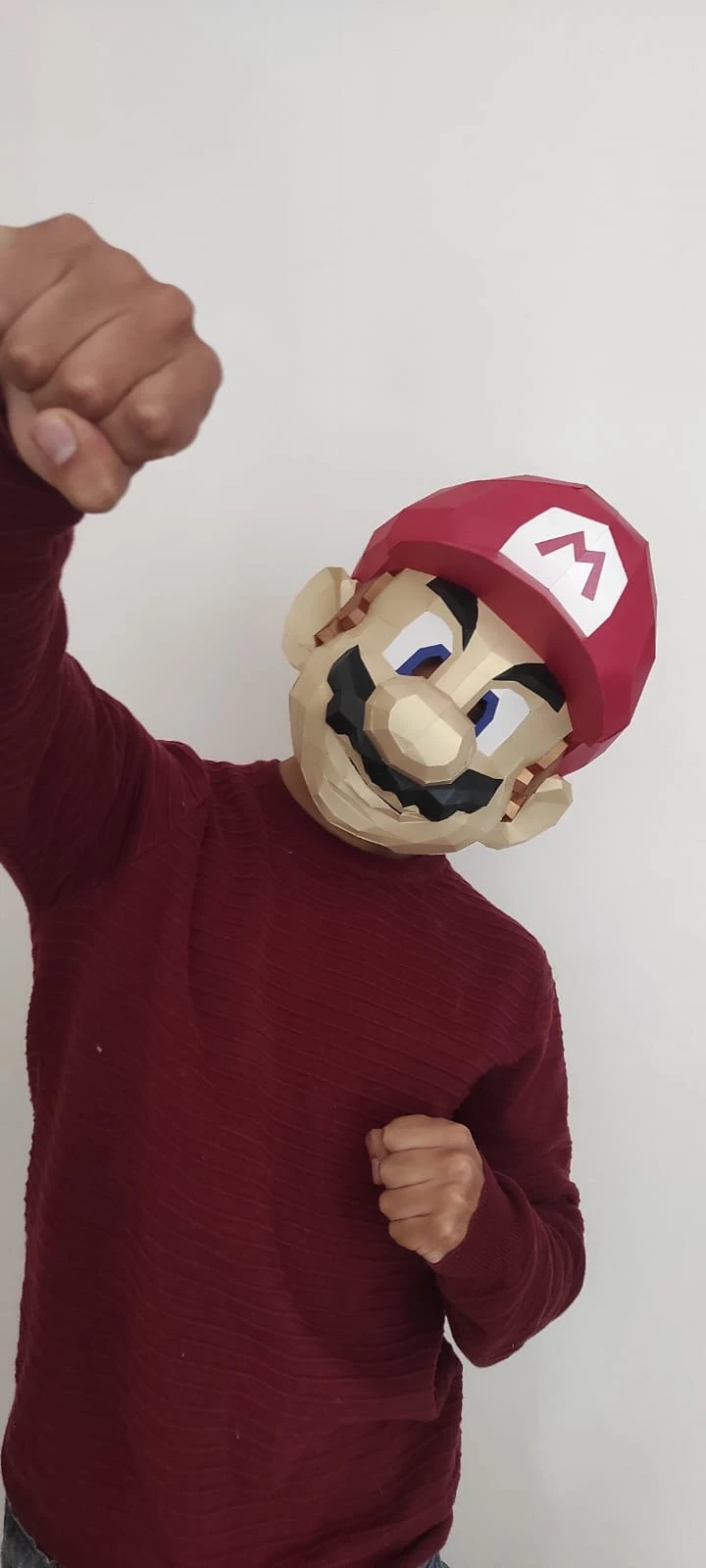 MARIO Mask DIY, Lowpoly Papercraft
