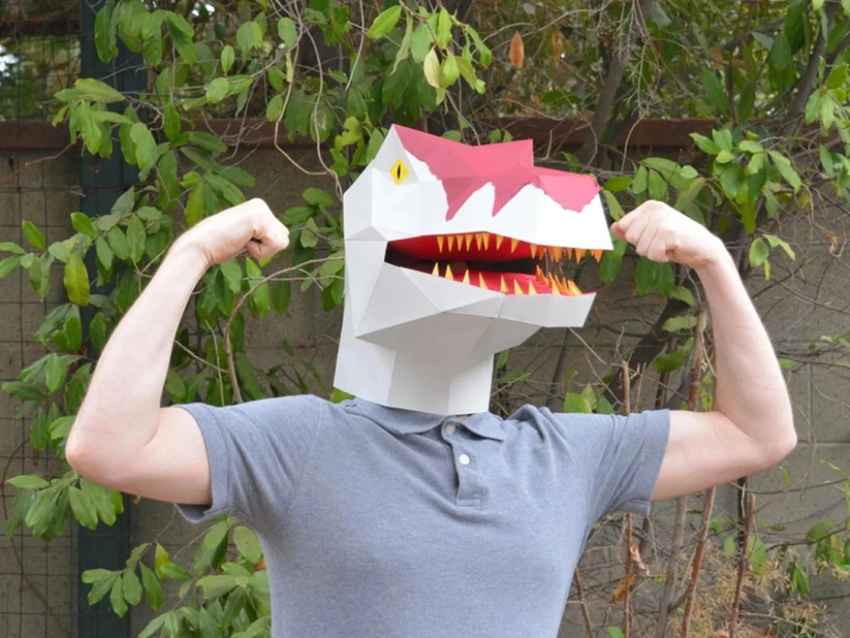Dinosaur Mask - Spinosaurus PDF Pattern | Dinosaur Costume | Jurassic Park Halloween Mask | Spinosaurus Mask | Jurassic World Dinosaur Mask - Spinosaurus PDF Pattern | Dinosaur Costume | Jurassic Park Halloween Mask | Spinosaurus Mask | Jurassic World