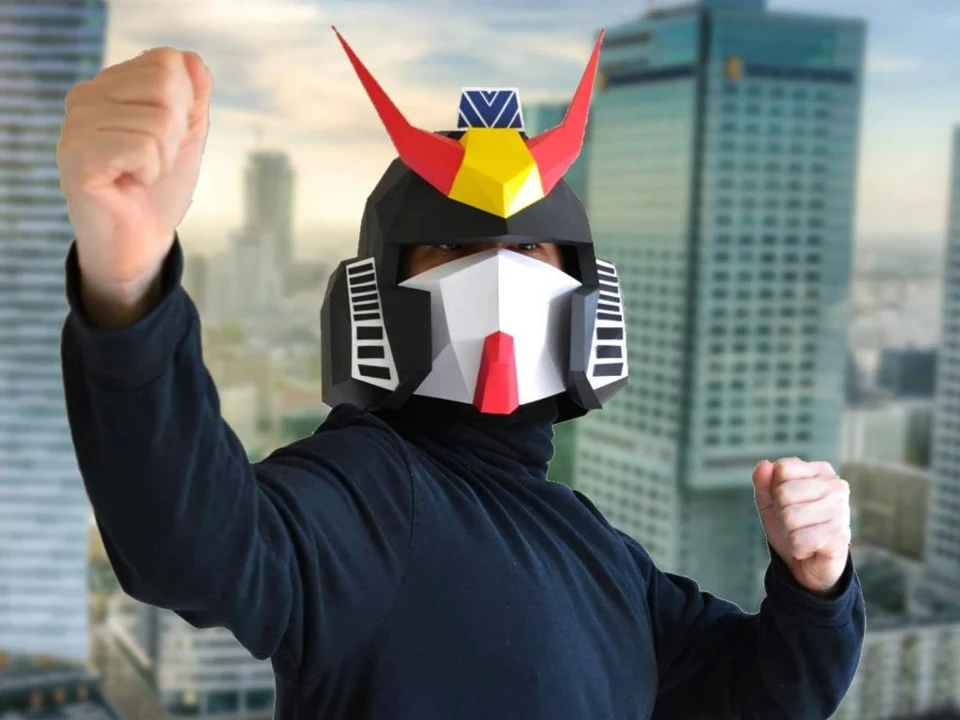 Robot Helmet DIY Craft Kit - Build a Paper Mask with this PDF Download | Anime Robot Mask DIY Mask Adult Craft Kit Building Kits Robot Helmet DIY Craft Kit - Build a Paper Mask with this PDF Download | Anime Robot Mask DIY Mask Adult Craft Kit Building Kits