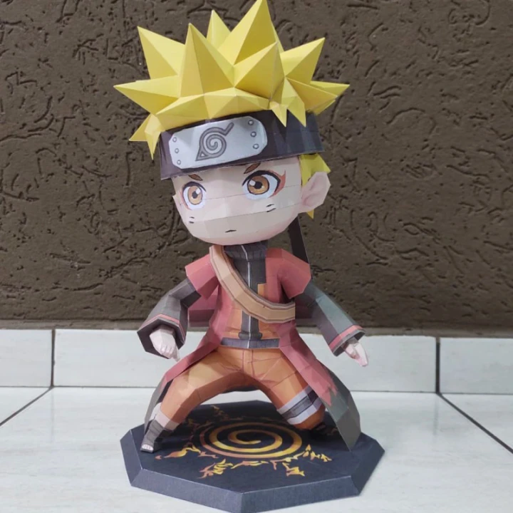 Chibi Naruto Sage Mode Papercraft, DIY, PDO