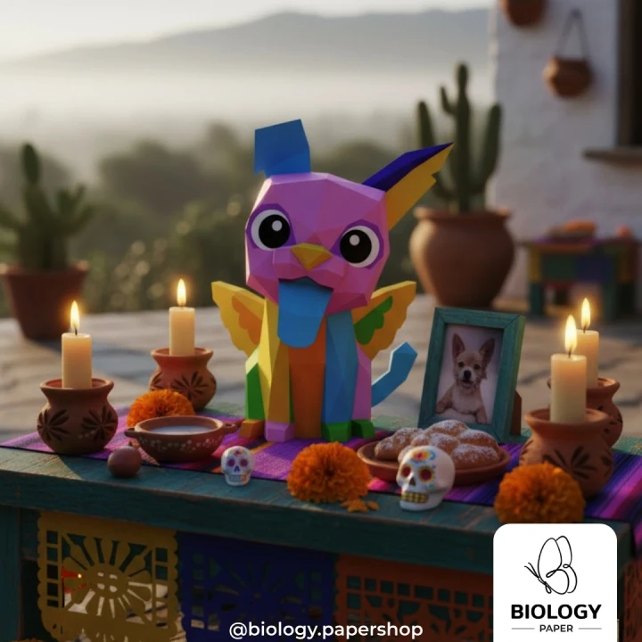 Dante Alebrije Low Poly Papercraft Template Pepakura PDF DIY Handmade