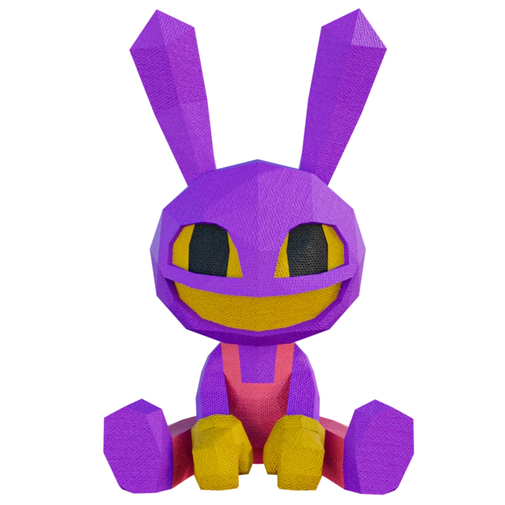 Jax The Amazing Digital Circus Low Poly Papercraft