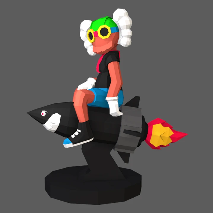 Kaws x FlyBoy Rocket, Kaws Boy Cohete PDF Papercraft Templates, Paper Art and Craft for Home Decor, DIY, 3DIER, PDF Patterns, Papercraft Templates, Low Poly Kaws x FlyBoy Rocket, Kaws Boy Cohete PDF Papercraft Templates, Paper Art and Craft for Home Decor, DIY, 3DIER, PDF Patterns, Papercraft Templates, Low Poly