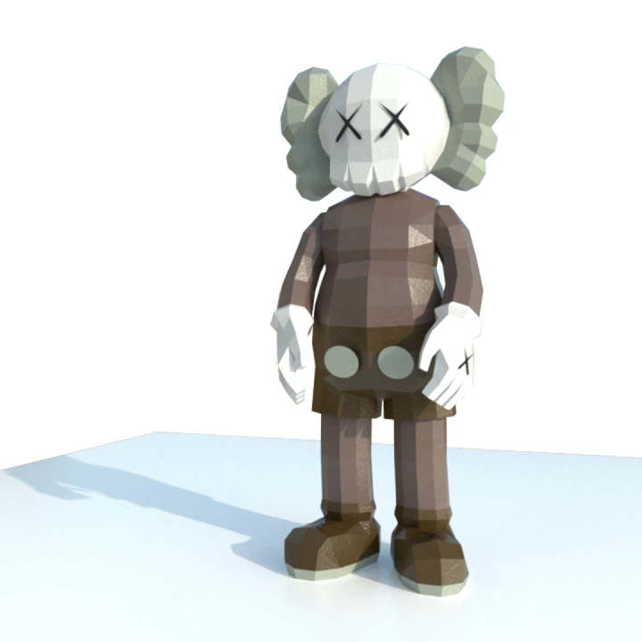 Kaws Origin PDF Papercraft Templates, Paper Art and Craft for Home Decor, DIY, 3DIER, PDF Patterns, Papercraft Templates, Low Poly Kaws Origin PDF Papercraft Templates, Paper Art and Craft for Home Decor, DIY, 3DIER, PDF Patterns, Papercraft Templates, Low Poly