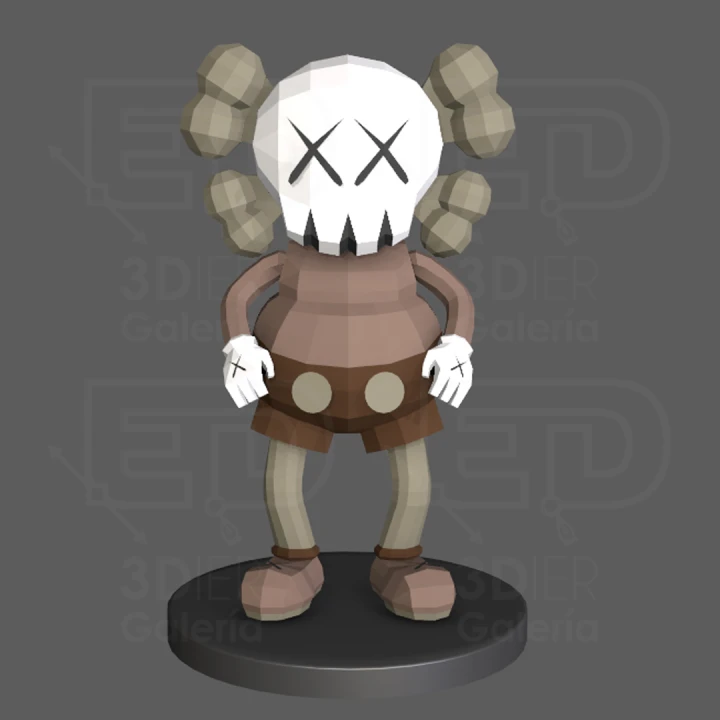 Kaws Bounty Hunter PDF Papercraft Templates, Paper Art and Craft for Home Decor, DIY, 3DIER, PDF Patterns, Papercraft Templates, Low Poly Kaws Bounty Hunter PDF Papercraft Templates, Paper Art and Craft for Home Decor, DIY, 3DIER, PDF Patterns, Papercraft Templates, Low Poly