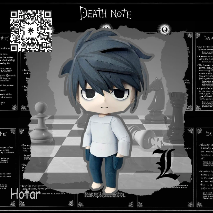 [Death Note] L Lawliet Chibi Papercraft