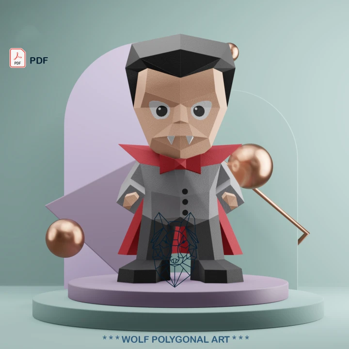 Chibi Vampire Mini Figure – Adorable Spooky Fantasy Character