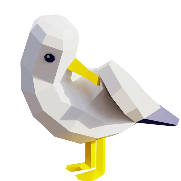 MouetMouet Laveuse (Mouetmouet Washer) Papercraft, Lowpoly Papercraft, Fovea - Papercraft - Nonitt MouetMouet Laveuse (Mouetmouet Washer) Papercraft, Lowpoly Papercraft, Fovea - Papercraft - Nonitt