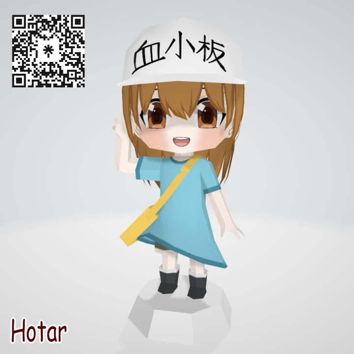 [Hataraku Saibou] Platelet Chibi Papercraft