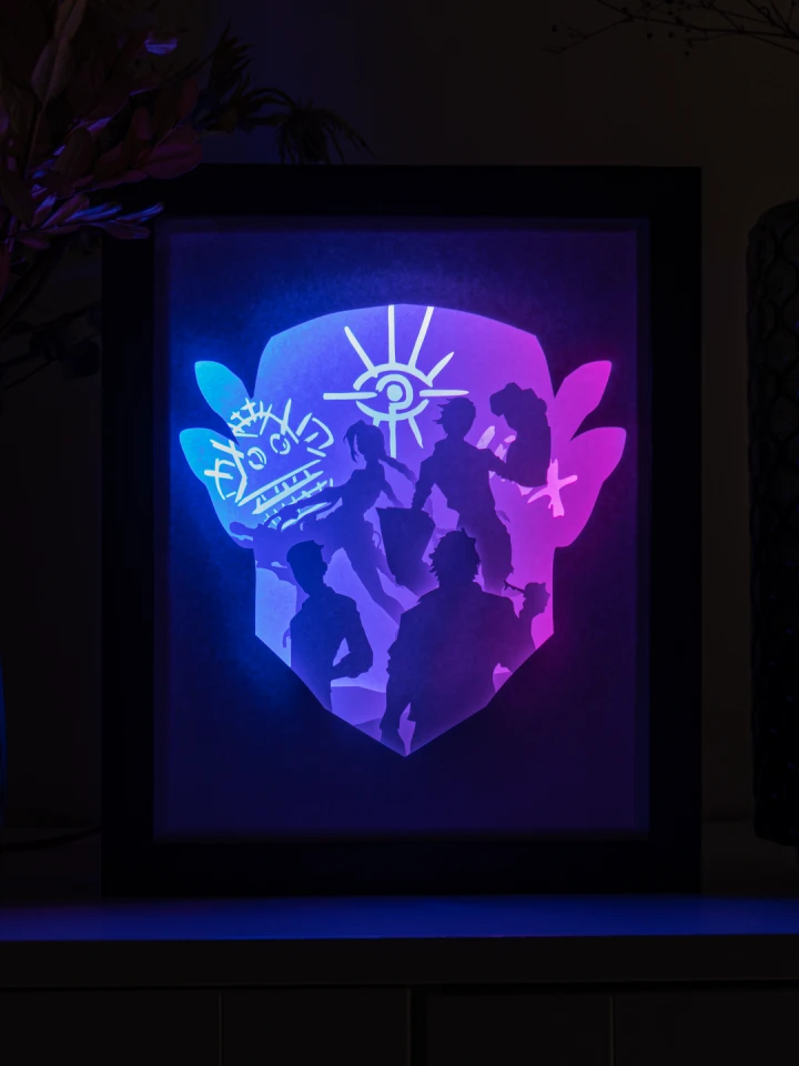 League of Legends Arcane DIY Layered 3D Lightbox Papercut Template | Digital Lightbox Art for Home Decor, Shadow Box SVG PDF