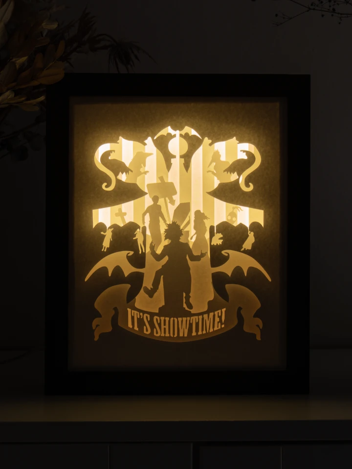 Beetlejuice DIY Layered 3D Lightbox Papercut Template | Digital Lightbox Art for Home Decor, Shadow Box SVG PDF