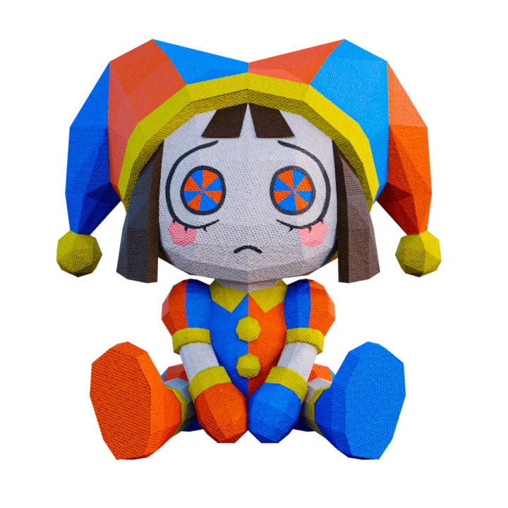 Pomni The Amazing Digital Circus Low Poly Papercraft