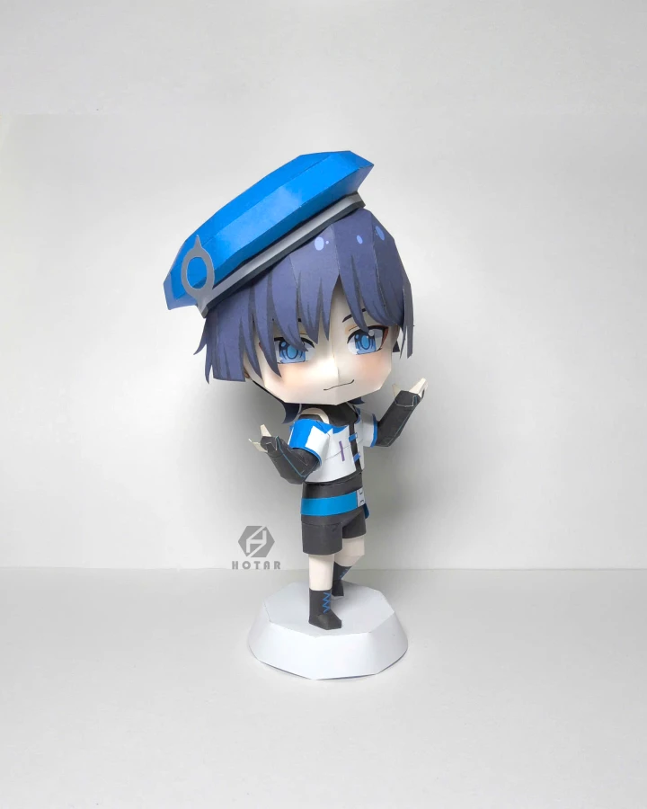 [Genshin Impact] Scaramouche chibi papercraft