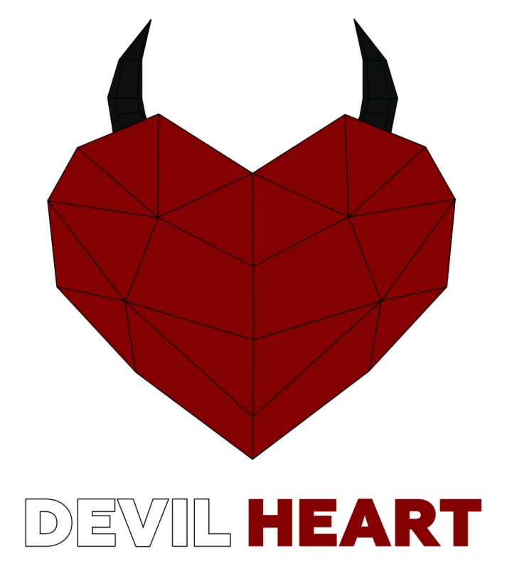 Devil Heart Papercraft Sculpture DIY Gothic PDF