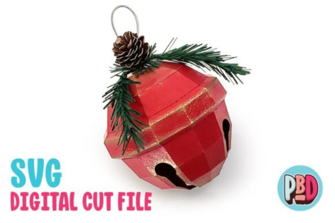 Sleigh Bell Ornament 3D Papercraft SVG