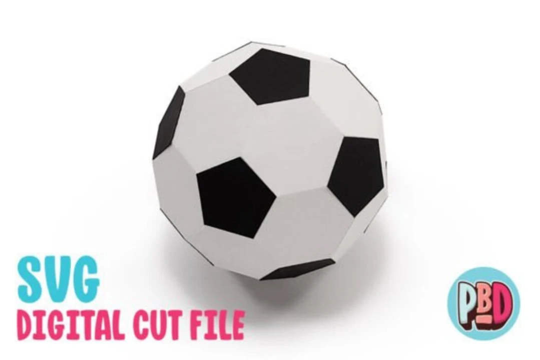 Soccer Ball 3D Papercraft SVG