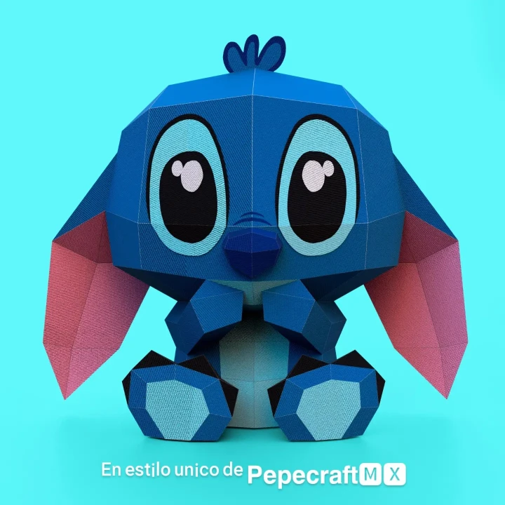 Stitch 3D Digital Template PDF | DIY Papercraft | Lilo & Stitch | Instant Download |