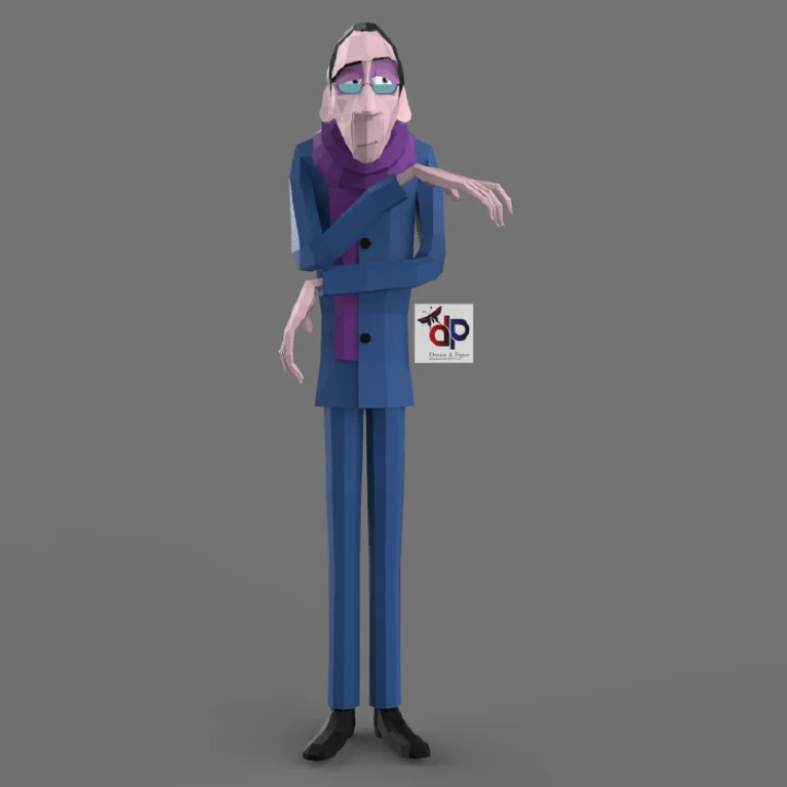 Ratatouille Anton Ego Papercraft , PDF Template, DIY 3d Model, FanArt, Paper Sculpture, Low Poly, Pepakura, Craft, Manualidad, Arte de Papel Ratatouille Anton Ego Papercraft , PDF Template, DIY 3d Model, FanArt, Paper Sculpture, Low Poly, Pepakura, Craft, Manualidad, Arte de Papel