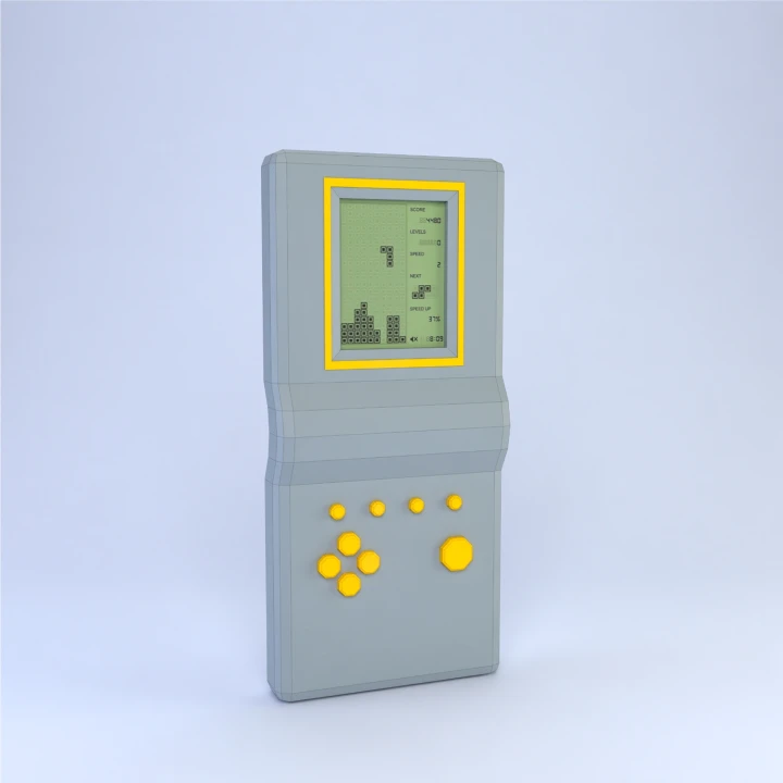 Low Poly Tetris Papercraft Template | DIY 3D Geometric Puzzle Pieces | Retro Gaming Decor & Desk Toy Set