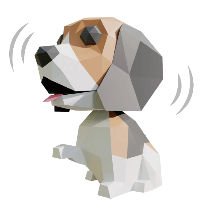 Wobble Beagle Papercraft, Lowpoly Papercraft, Fovea - Papercraft - Nonitt Wobble Beagle Papercraft, Lowpoly Papercraft, Fovea - Papercraft - Nonitt