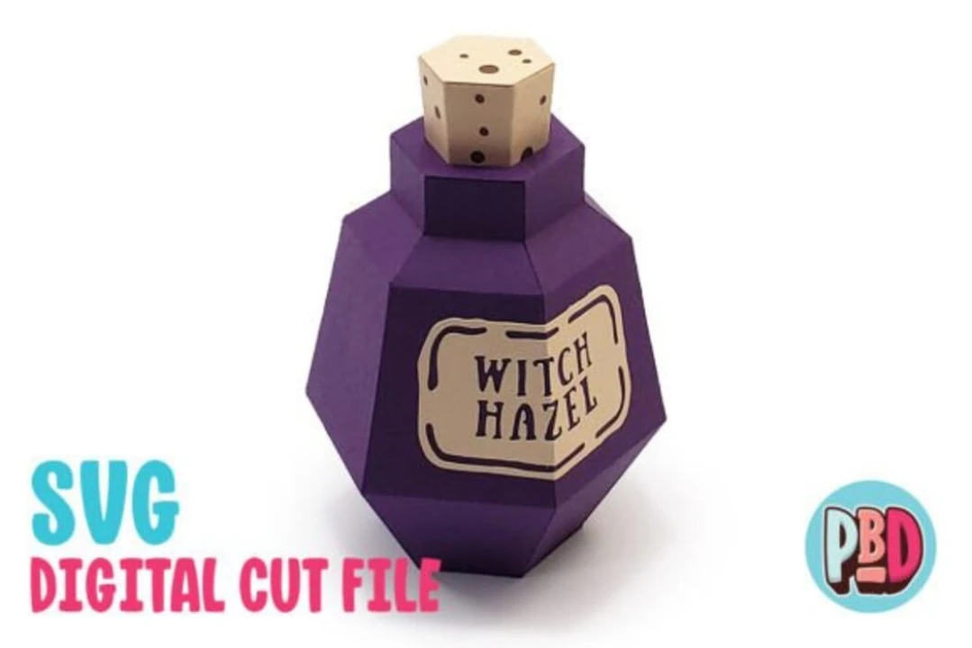 Witch Hazel Potion 3D Papercraft SVG