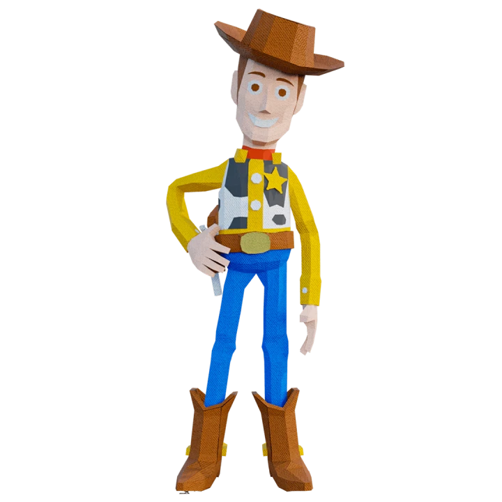 Toy Story Woody Low Poly Papercraft