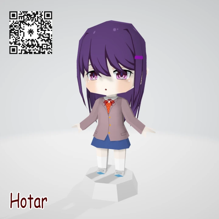 [Doki Doki Literature Club] Yuri Chibi Papercraft