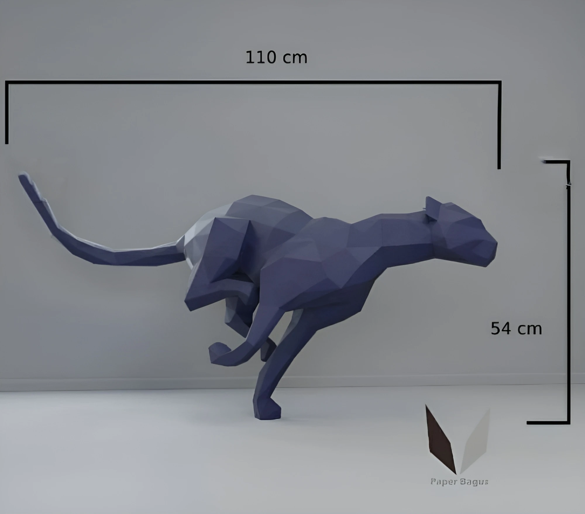 Cheetah 3D papercraft | DIY paper sculpture | Paper model pattern | Do it yourself | Low poly | PDF pattern | origami | home decor