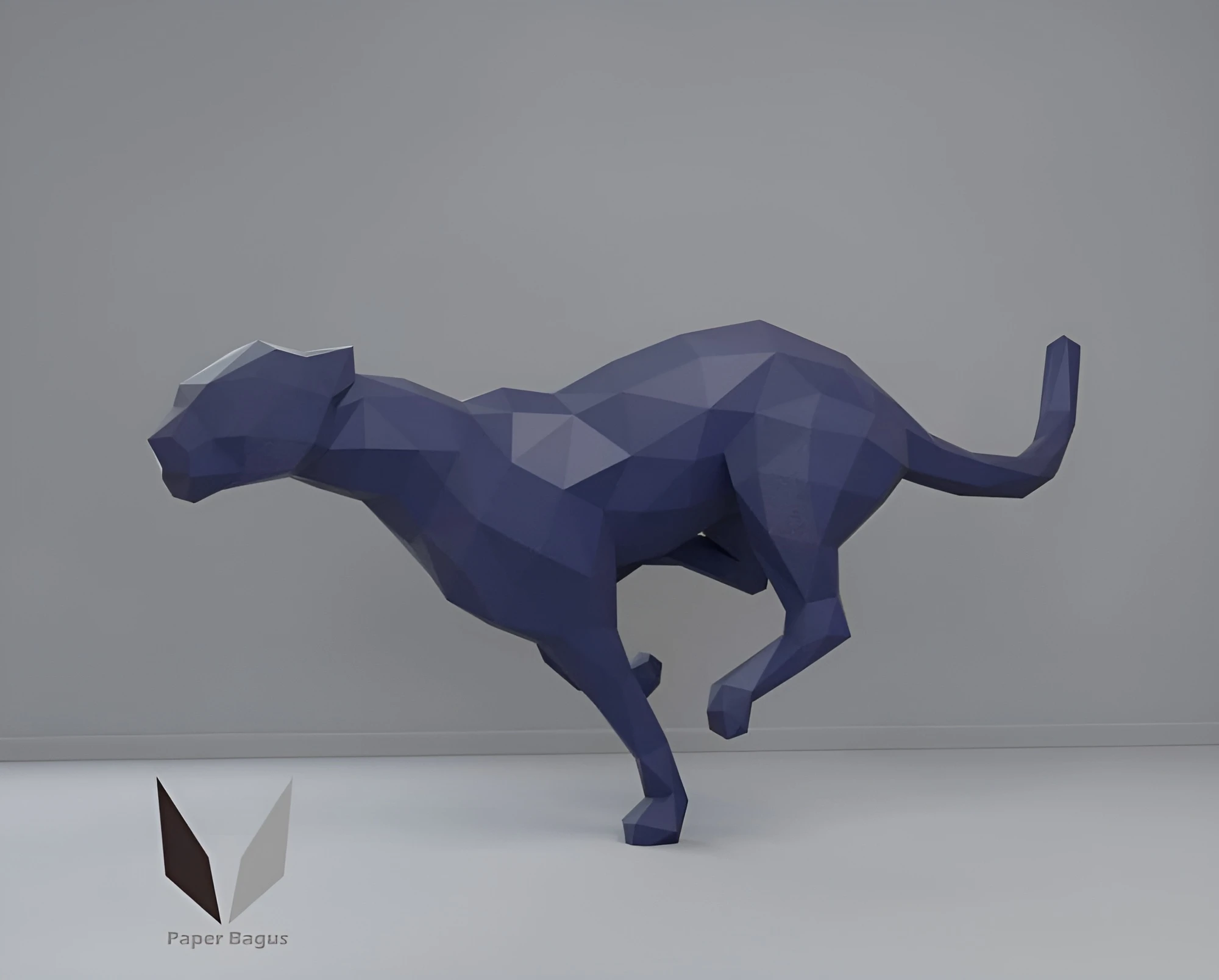 Cheetah 3D papercraft | DIY paper sculpture | Paper model pattern | Do it yourself | Low poly | PDF pattern | origami | home decor