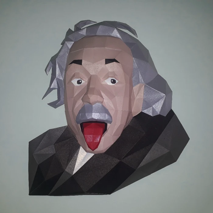 Albert Einstein *Plantilla Papercraft PDF - PDF Papercraft Template*