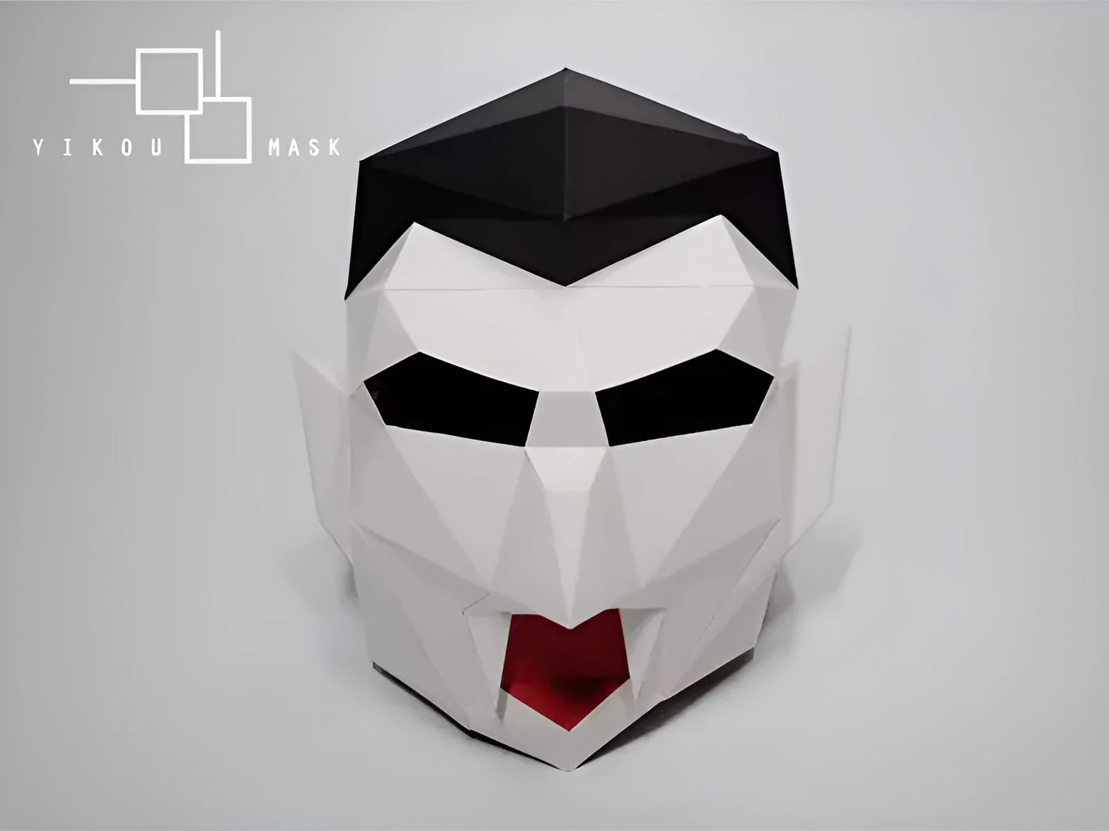 Vampire Dracula Head DIY, Papercraft, PDF, Low Poly, 3D model, Craft, Paper, Room Decor, Halloween Decoration