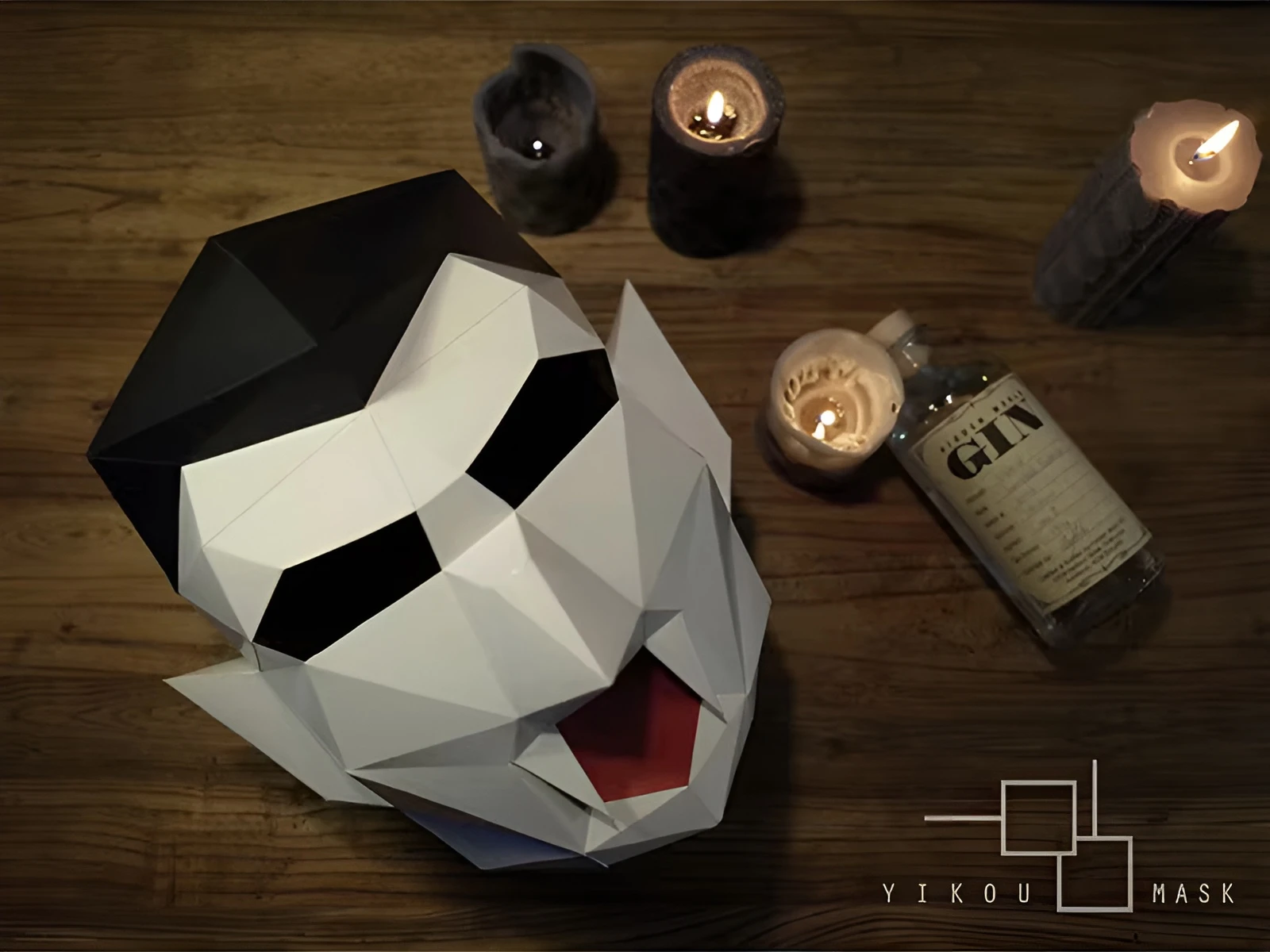 Vampire Dracula Head DIY, Papercraft, PDF, Low Poly, 3D model, Craft, Paper, Room Decor, Halloween Decoration