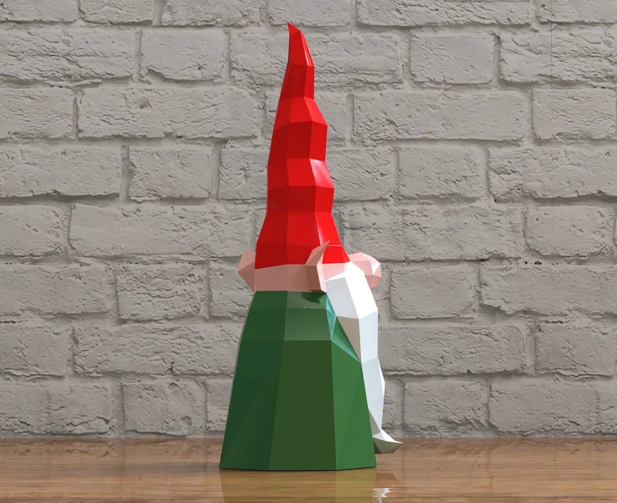 Gnome Elf Papercraft, Lowpoly, Lowpoly Papercraft