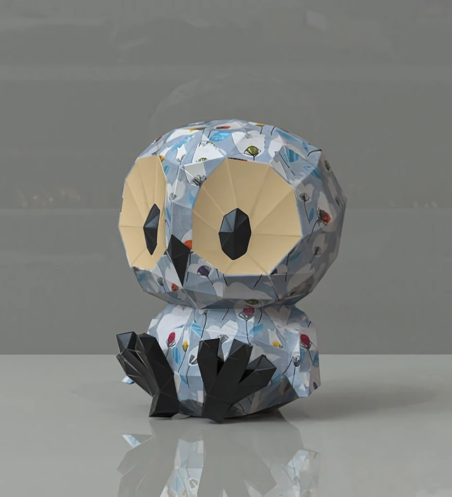 Hedwig Owl Papercraft, Lowpoly, Lowpoly Papercraft