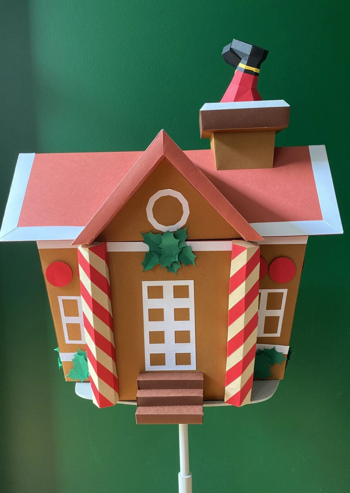 GINGERBREAD HOUSE BOX, Papercraft, Template, DIY, Paper, Low Poly, Holiday, 3D Model, Pdf Low Poply, december, merry, Xmas