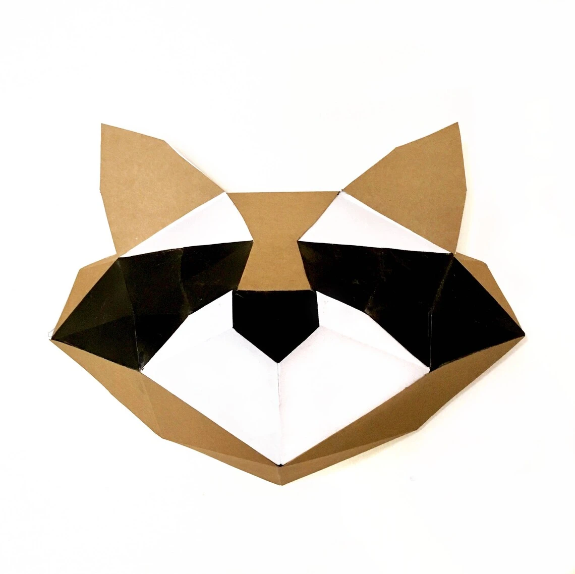 Cute Raccoon 3D papercraft. You get a PDF digital file templates and instruction for these DIY paper decoration. Easy enough for kids!