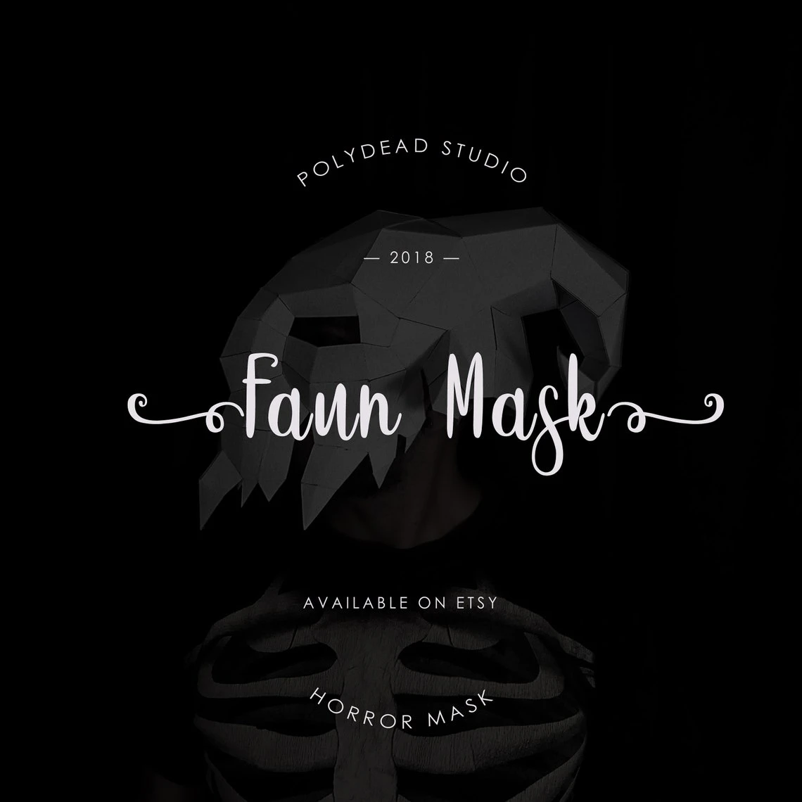 DIY Faun Papercraft Mask | Pan's Labyrinth Mask | LowPoly Faun Mask | Halloween Mask