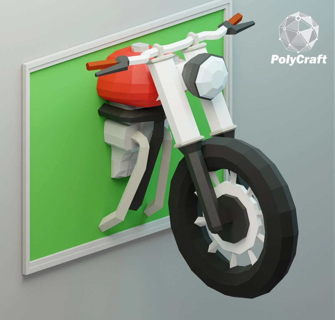 Honda Motorcycle papercraft, moto honda en papel, motocicleta en papel, Honda CB, cafe racer, moto papercraft, lowpoly DIYpaper, vehicle art