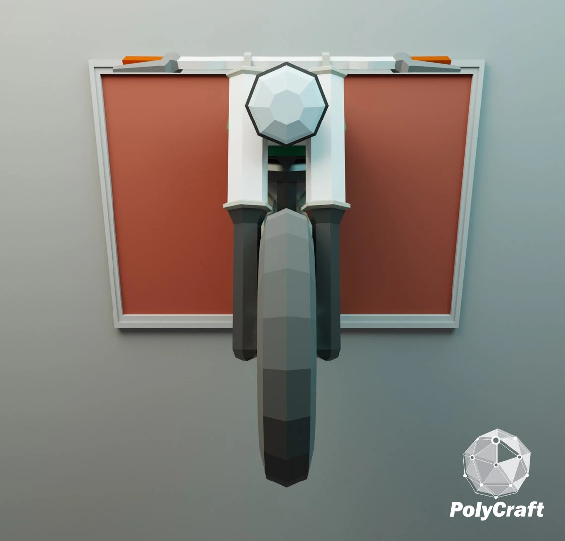 Honda Motorcycle papercraft, moto honda en papel, motocicleta en papel, Honda CB, cafe racer, moto papercraft, lowpoly DIYpaper, vehicle art