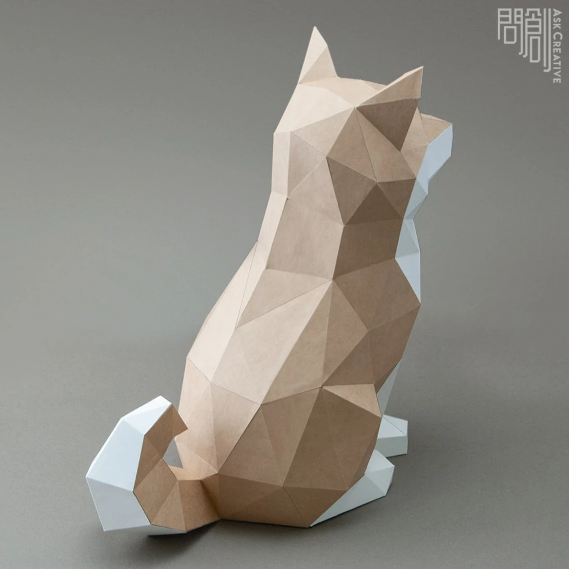 Shiba Inu paper model ,Papercraft , DIY , Low poly , PDF Papercraft , Shiba Inu Model , shiba inu low poly , Shiba inu , Shiba