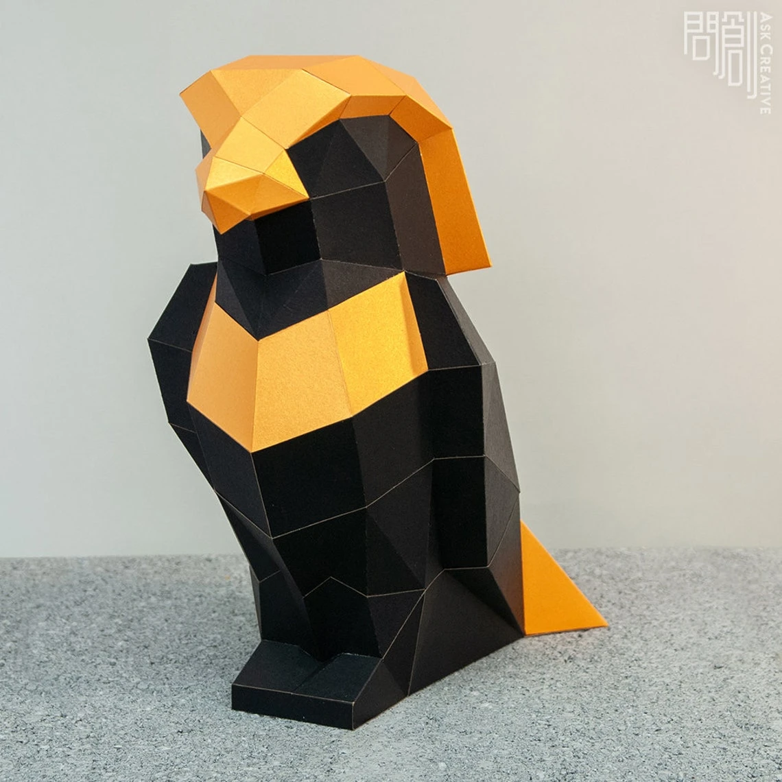 Horus paper model,Papercraft , DIY , Low poly , PDF Papercraft , fantasy Model , polygonal , Egyptian God