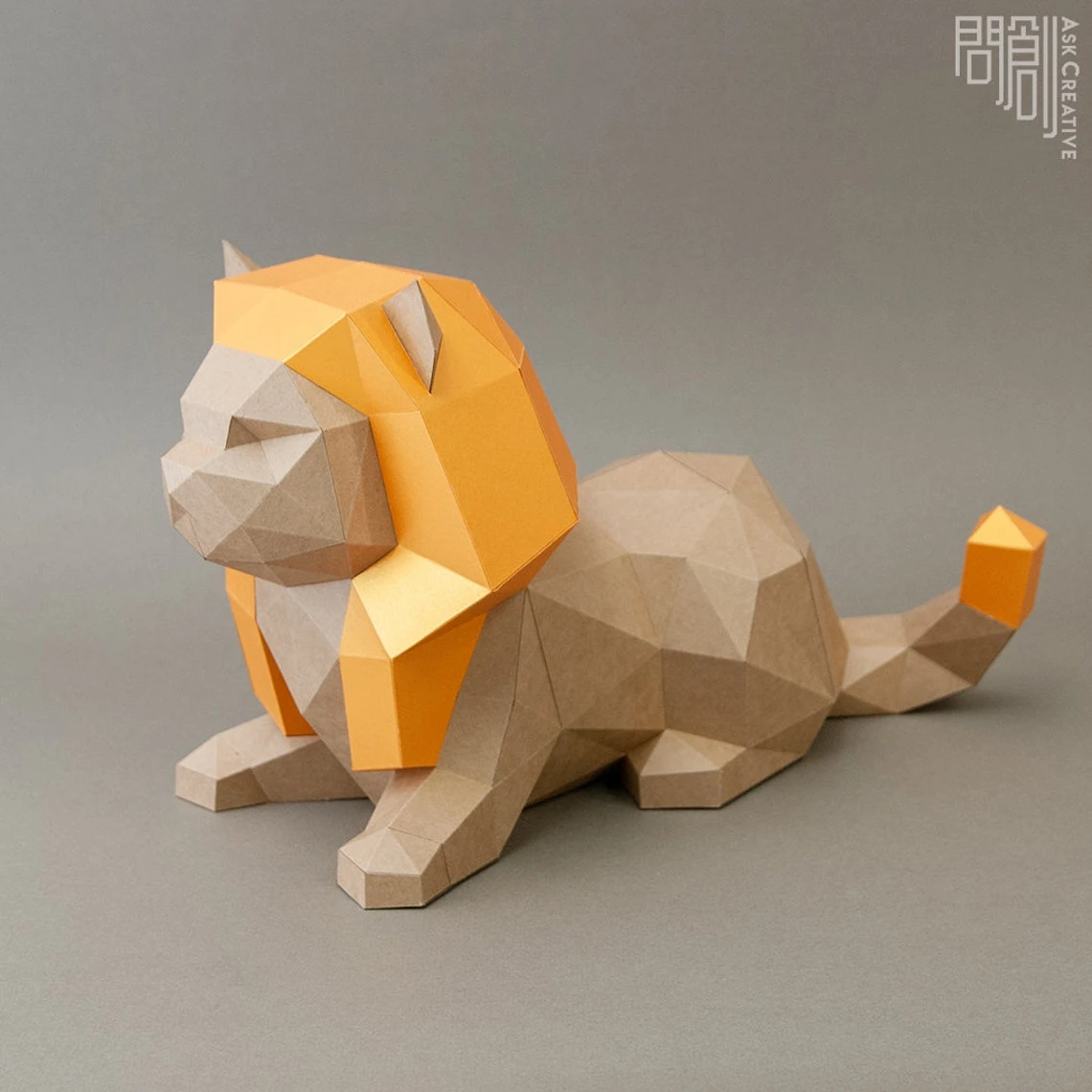 Bastet paper model,Papercraft , DIY , Low poly , PDF Papercraft , fantasy Model , polygonal , Egyptian God